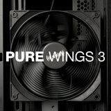 be quiet! Pure Base 501 Caja de PC, 2 Ventiladores Pure Wings 3 140mm PWM preinstalados, presión de Aire Extraordinaria, USB 3.2 Gen. 2 Tipo C, instalación Vertical Opcional de la Tarjeta gráfica