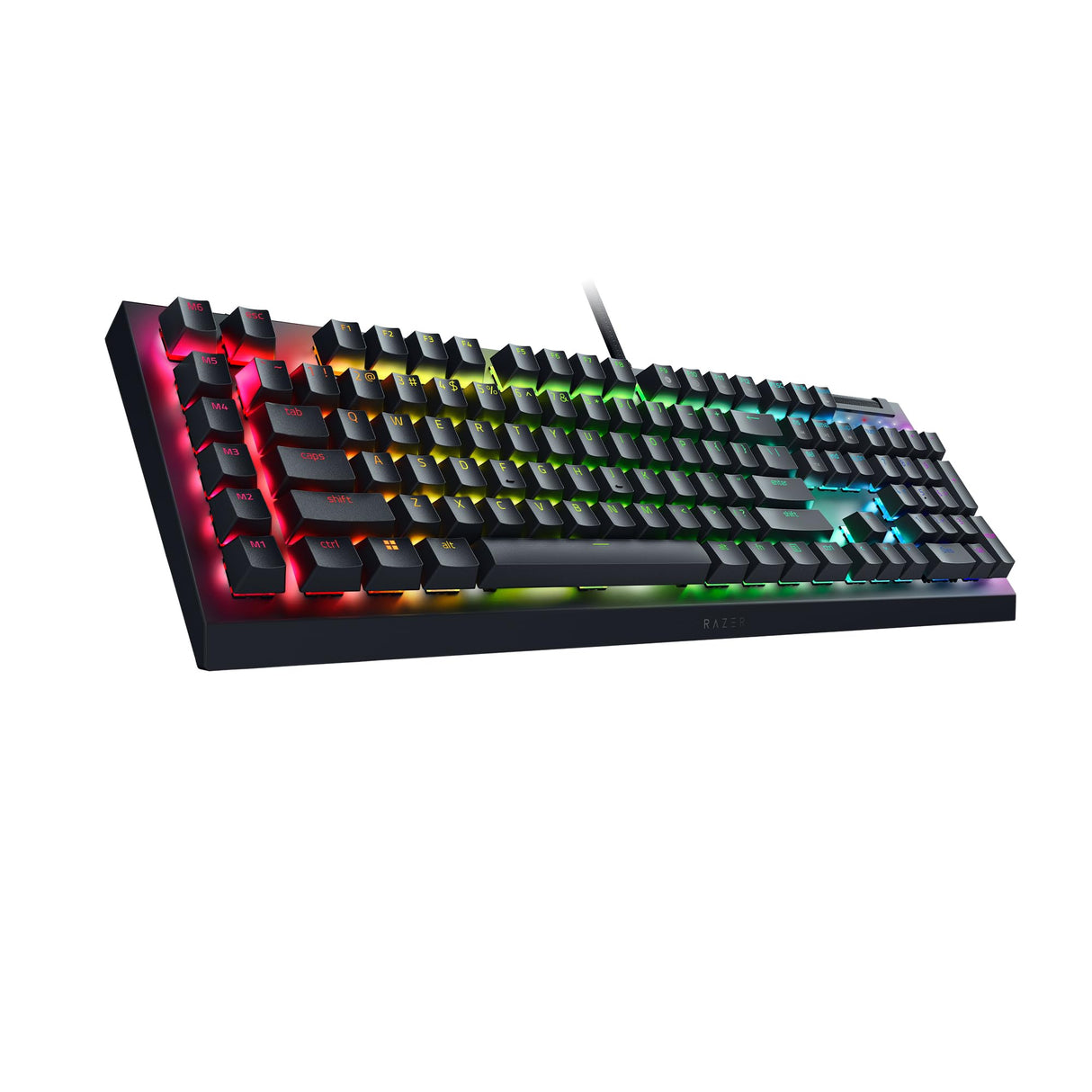 Razer BlackWidow V4 X, Teclado gaming con Razer Chroma RGB (Switches mecánicos amarillos , 6 teclas macro dedicadas de ABS de doble inyección) ES-Layout, Negro