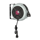 MAXTOOLS ER200, Enrollador Eléctrico Automático, Minienrollador con Guía Doble y Cable Resistente al Aceite, Interruptor Térmico de Protección, Longitud 8 Metros (8m)