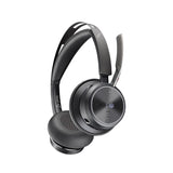 POLY Voyager Focus 2-M USB-C-C Headset USB-C/A Adapter Customer Special 1- Connection Via Bluetooth - Noise Cancellation; Smart Sensor Technology; Dynamic Mute Alerta - Negro