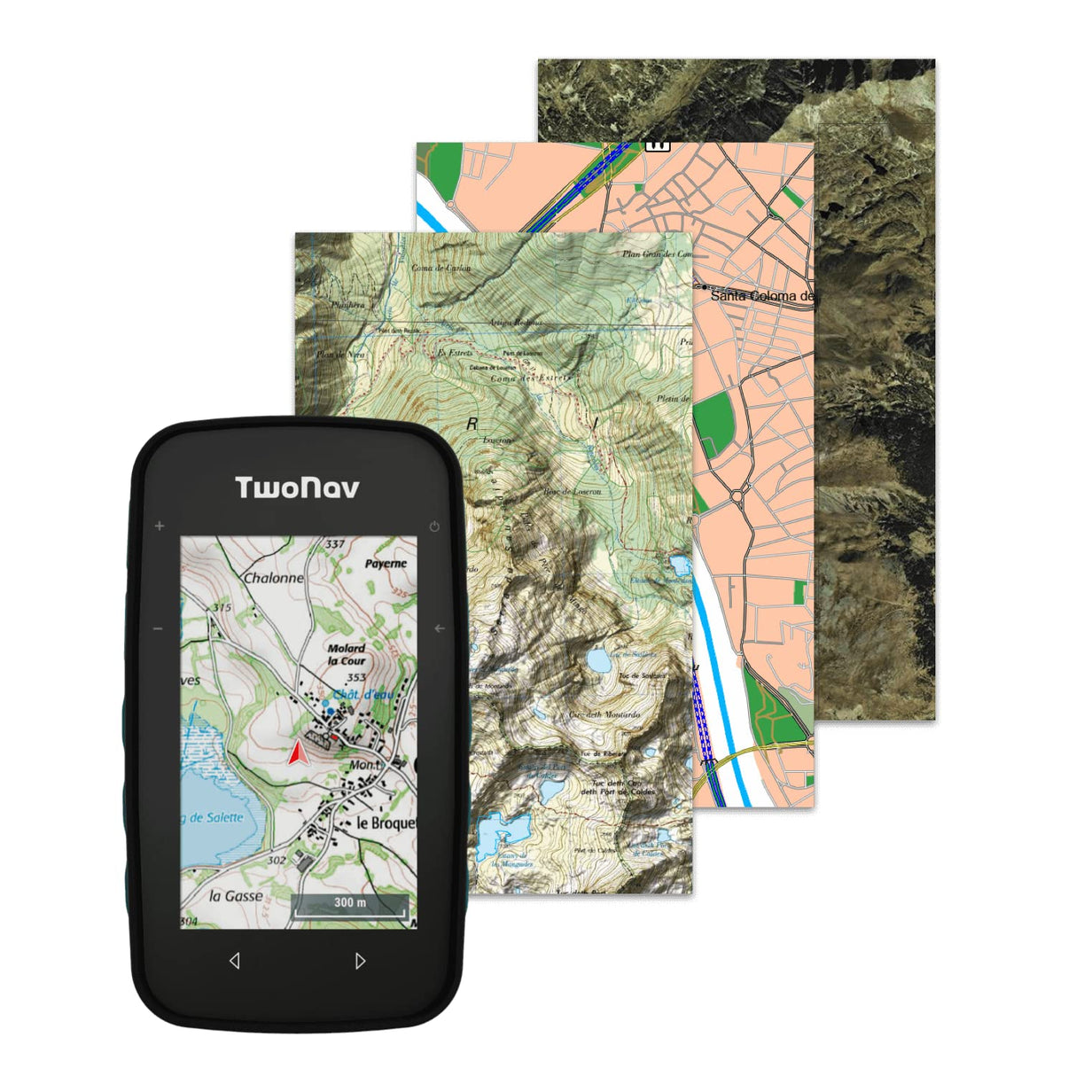 GPS Cross Plus + Mapa España Topo - Multideporte Bicicleta Ciclismo BTT Senderismo Trekking/Compacto y Ligero/Pantalla 3.2" / Autonomía 20 h/Memoria 32 GB/Mapa topográfico Incluido