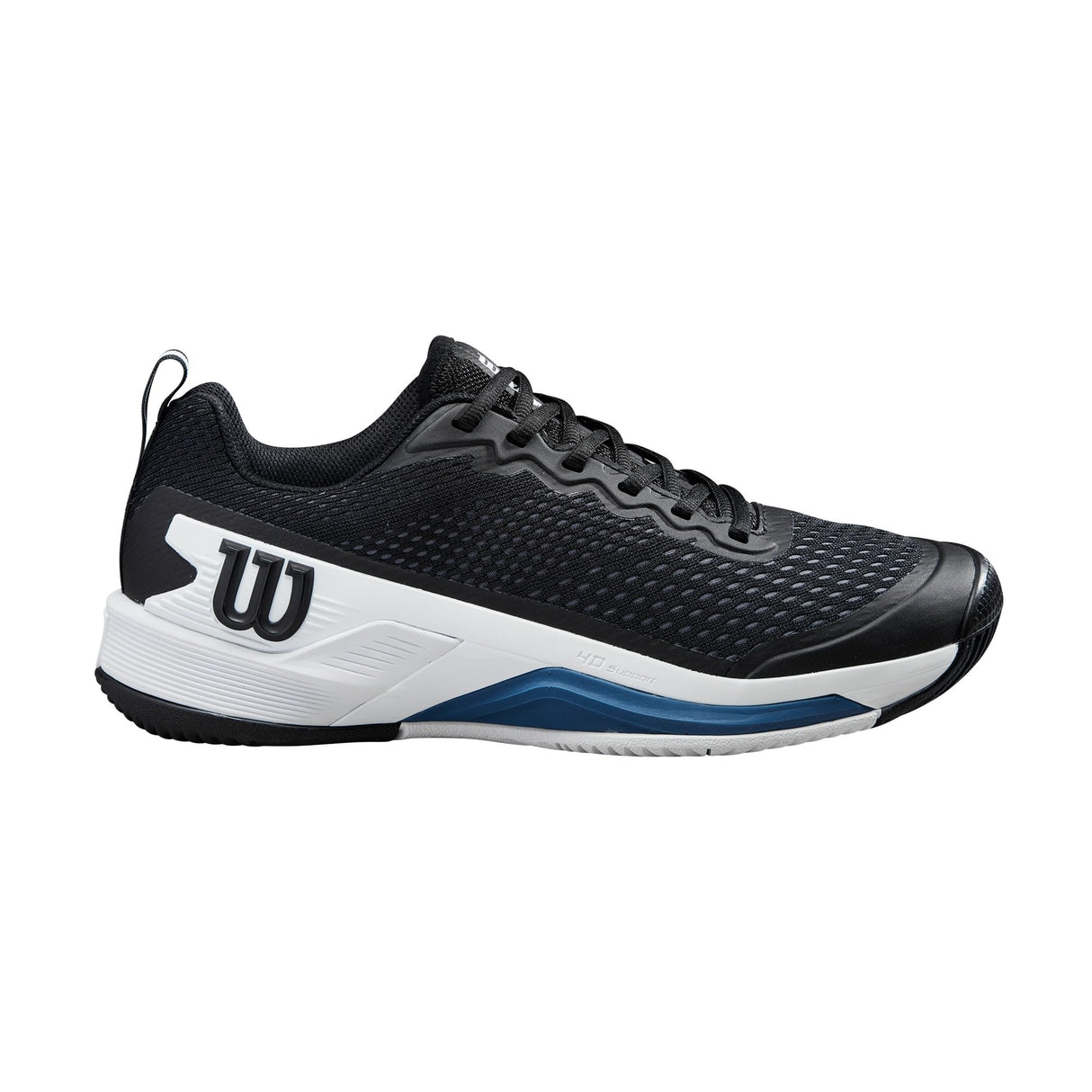 Wilson Rush Pro 4.5, Tennis Shoe Hombre, Black/White/Ensign Blue, 42 2/3 EU