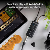 iRig HD X interfaz de audio de guitarra para iPhone, iPad, Mac, iOS y PC con USB-C, Lightning y cables USB y grabación de música de 24 bits, 96 kHz
