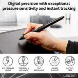 Wacom Pro Pen 2 (KP504E) - Compatible con Intuos Pro, Cintiq, Cintiq Pro & MobileStudio Pro