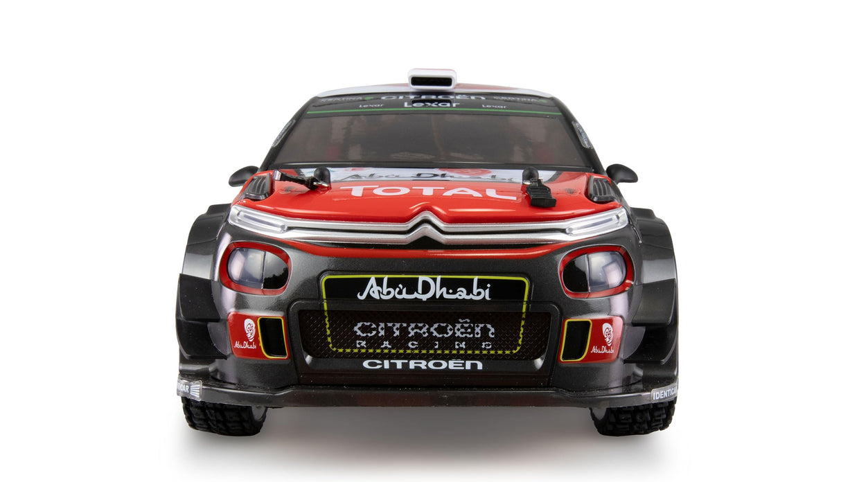 Amewi Hyper Go Citroen C3 WRC Rallye/Drift 4WD 1:14 sin escobillas con giroscopio 45 km/h RTR, Color Negro y Rojo
