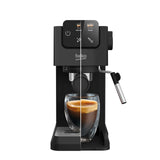 Beko CEP5302B - Cafetera espresso manual, espumador de leche integrado, 1,1 L, 15 bar, negro, 14,5 x 42,5 x 35,5 h