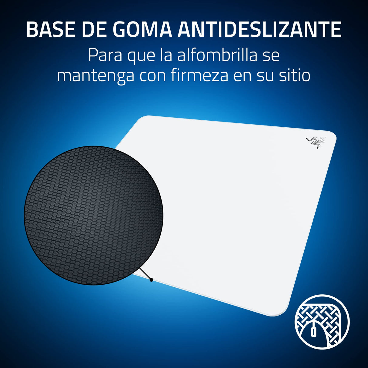 Razer Atlas Alfombrilla Gaming de Cristal Templado Blanca