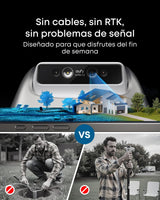 eufy E15 Cortacésped Robótico sin Cable Perimetral,Sin Señal Perdida, Sin RTK,TrueVision, Navegación Inteligente, Jardín hasta 800 m², Corte Preciso Bordes, Evita Obstáculos, Control por App