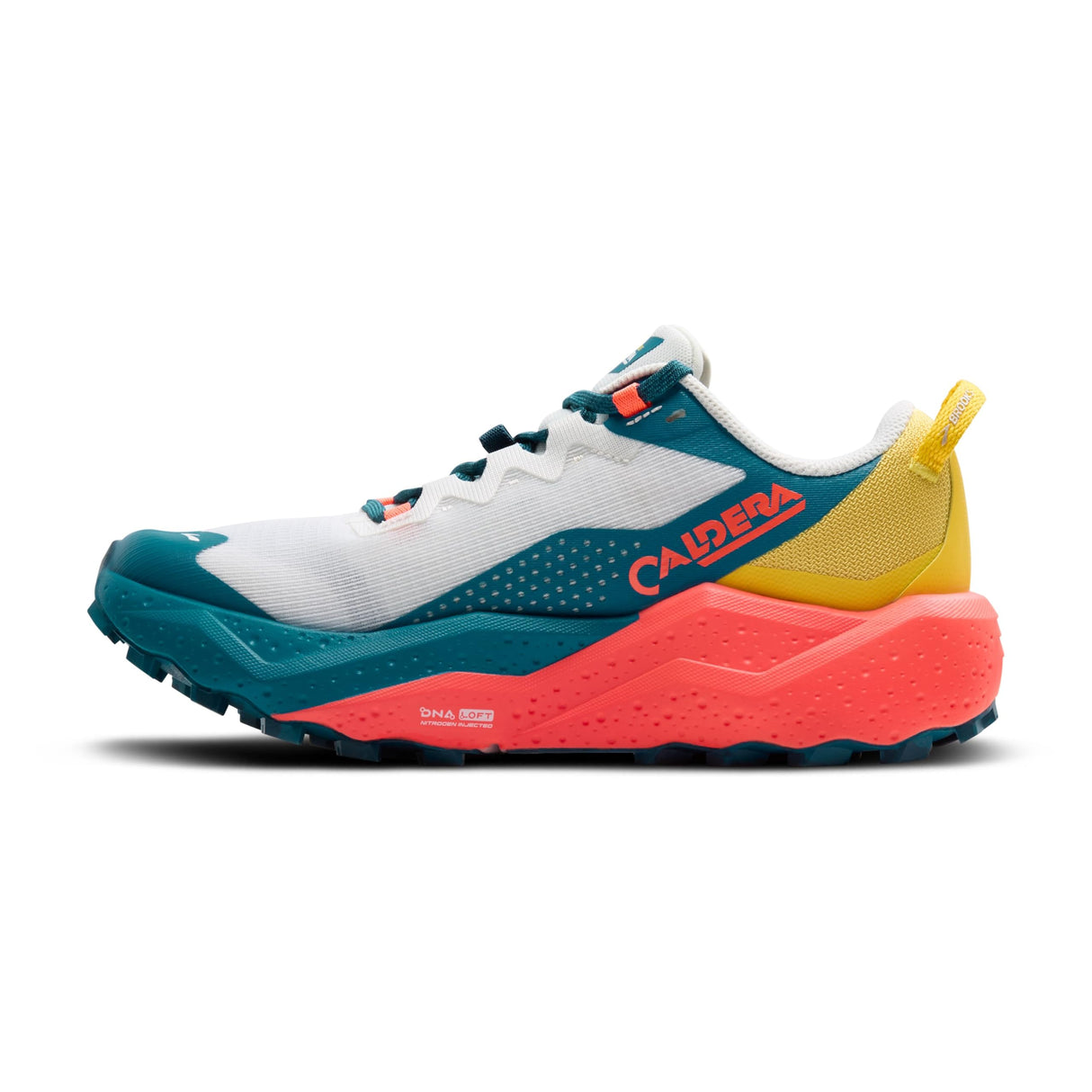 BROOKS Caldera 8, Sneaker Mujer, bit of Blue Quince Flame, 40.5 EU