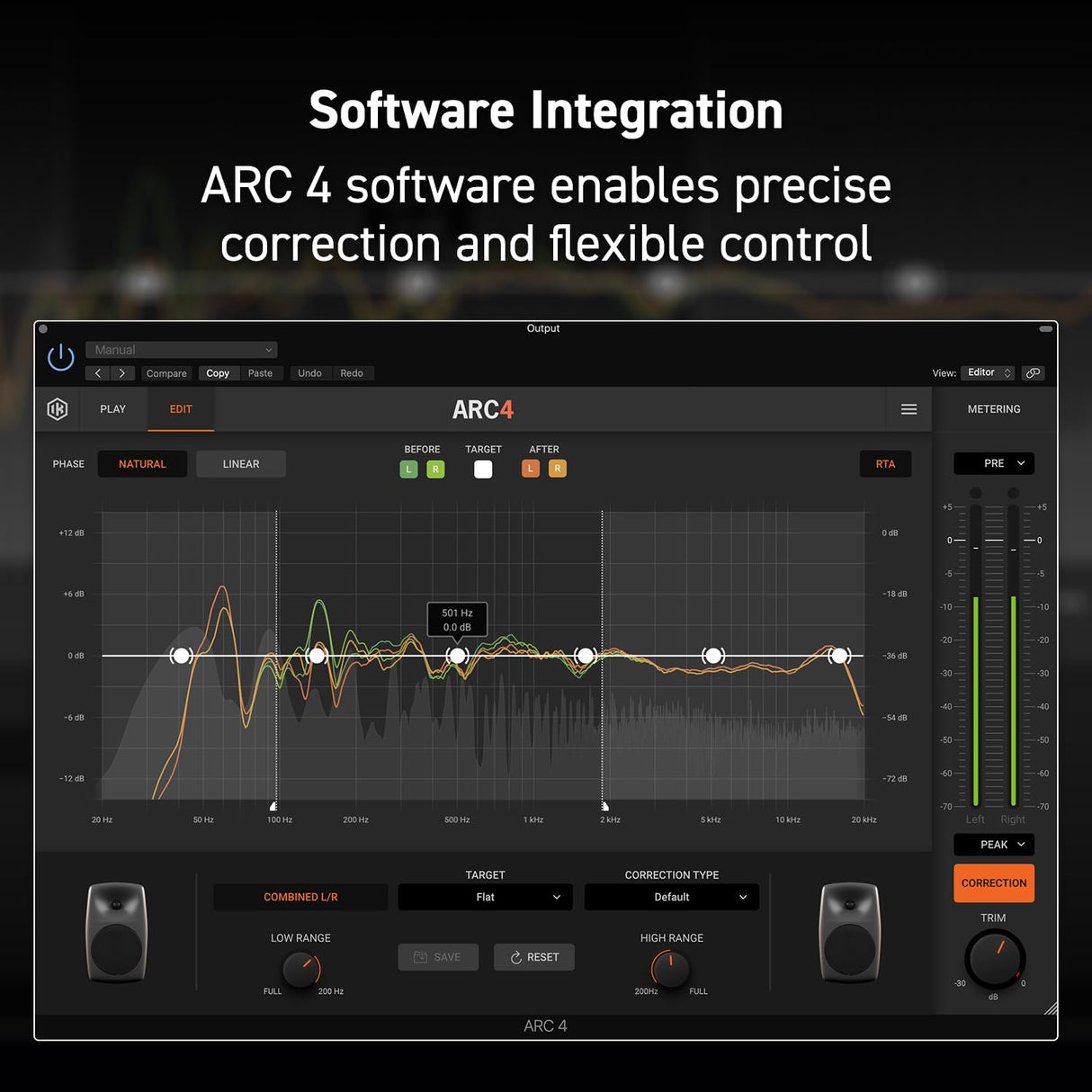 IK Multimedia ARC Studio. Standalone advanced room correction system. Includes hardware processor unit, ARC 4 software and measurement mic
