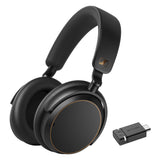 Sennheiser ACCENTUM Edición Especial - ACCENTUM Auriculares Bluetooth BTD 600 - Duración de la batería de 50 Horas, tecnología híbrida ANC, dongle con Adaptador USB-A/USB-C - Negro/Cobre