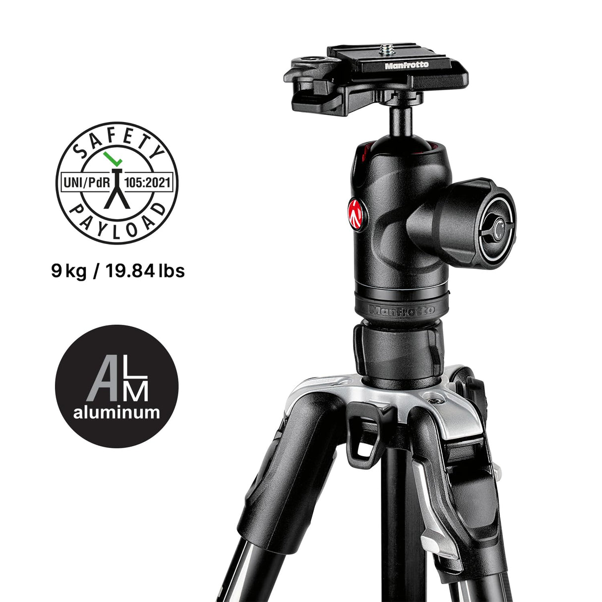 MANFROTTO Trépied MKBFRTA4BK-BH Befree Advanced M-Lock Noir