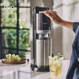 SodaStream Juego de pulverizadores DUO Comfort con cilindro de CO2, 2 botellas de cristal de 1 L, 2 botellas de plástico de 1 l aptas para lavavajillas y soporte para botellas sitólico, altura: 44 cm,