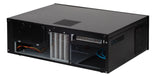 SilverStone SST-GD04B USB 3.0 - Grandia HTPC Micro ATX Carcasa de Ordenador, Rendimiento silencioso con Alto Flujo de Aire, Negro