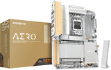 GIGABYTE X870E Aero X3D Wood Motherboard - Supports AMD Ryzen 9000 Processors, 16+2+2 Phase Digital VRM, up to 9000Hz DDR5 (O.C.), 2xPCIe 5.0 + 2xPCIe 4.0, Wi-Fi 7, 5GbE LAN, USB 4