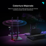 Archer TBE550E Adaptador PCI-E Wi-Fi 7 BE9300, Tri-Banda con Bluetooth 5.4| Antenas multidireccionales| Seguridad WPA3| Instalación rápida con USB| luz LED Multicolor| Compatible con Windows 11