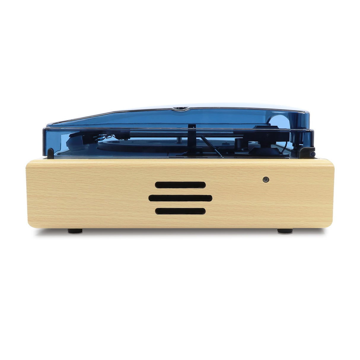 Metronic 477360 - Tocadiscos de vinilo bluetooth, acabado madera, reproductor de vinilo y reproductor de musica, 2 altavoces incorporados, sonido estéreo 2x3W, brazo manual, función auto-stop
