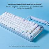 Glorious Gaming GMMK PRO 75% Barebones (solo carcasa) - Teclado gaming mecánico modular, TKL, carcasa de 1,5 kg, RGB, personalizable, switches de 5 pines, distribuciones internacional / ISO - Blanco
