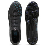 PUMA Ultra 5 Pro FG/AG, Zapatillas de fútbol Unisex Adulto, Black Silver-Bright Aqua, 43 EU