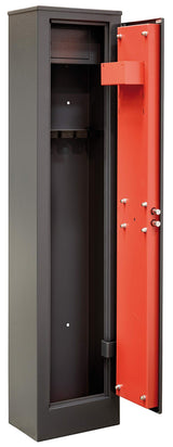ARREGUI Braco ARM050 Armero de Acero para 5 Escopetas | Armero para Rifles con Cajón Interior | Caja Fuerte para Armas |FRANCIA e ITALIA: válido para todas armas | ESPAÑA y PORTUGAL: no homologado