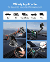 VEVOR Estéreo Inalámbrico HD para Coche, con Pantalla Táctil Compatible con Apple CarPlay y Android Auto, con Control de Voz, Enlace Espejo, Bluetooth, Navegación GPS, 245 x 97 x 30 mm, Negro