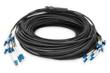 DIGITUS DK-2A33CU100BK-BBB, Cable De Fibra Óptica OS2, 100 m, LC (UPC) a LC (UPC), Cable Breakout De 12 Fibras, 1/10 Gbit/s, Cable De Fibra Óptica Monomodo SM, Fibra: G.657.A1 9/125 µ, Negro