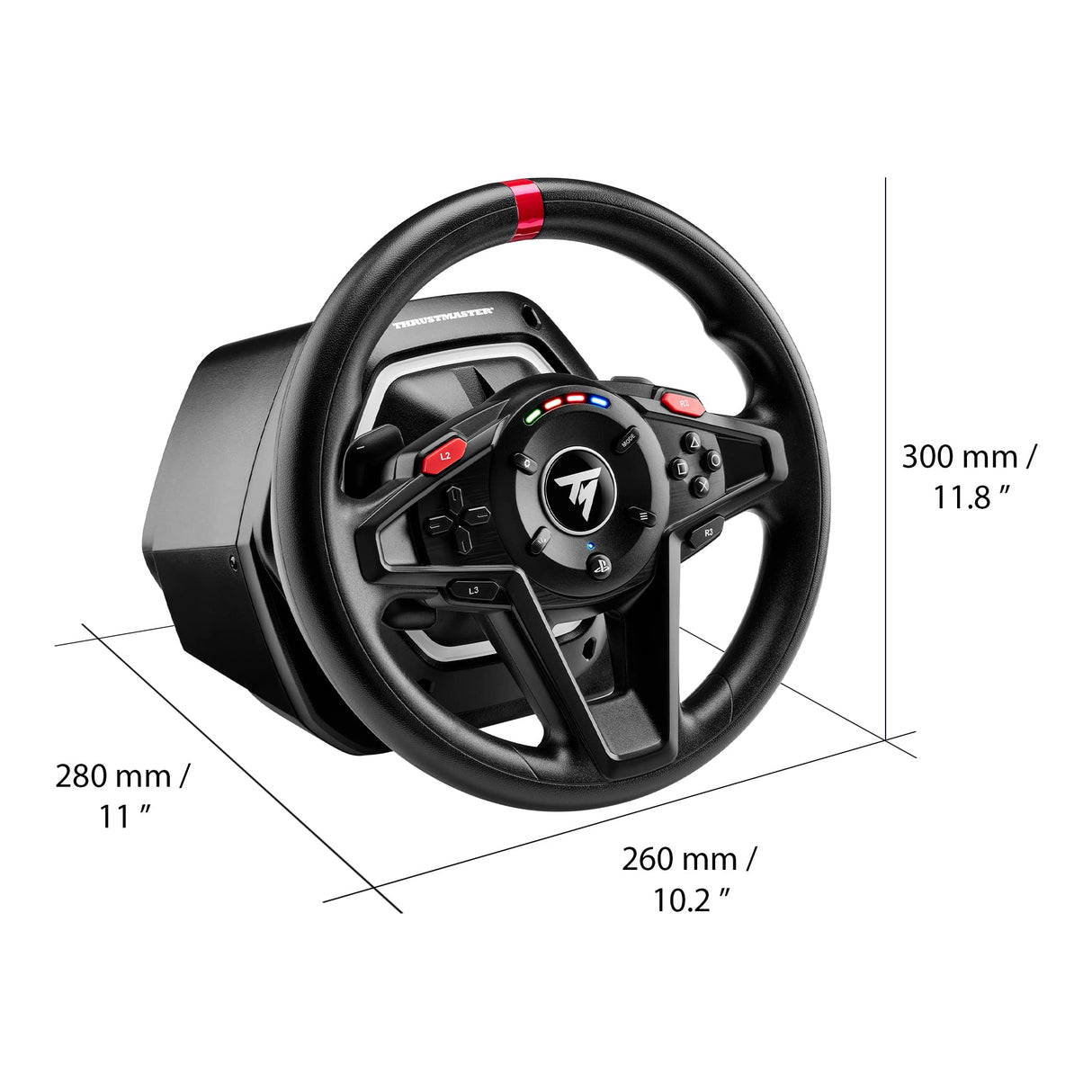 Thrustmaster T128, Volante de Carreras Force Feedback con Pedales Magnéticos, PlayStation 5, PlayStation 4, PC