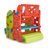 FEBER - Wood House, Centro de Actividades en el Bosque con Tobogán y Mesa Convertible en Arenero, Colores Luminosos y Resistentes a la Luz, Fácil Montaje, Niños de 3 a 8 años, Famosa (800009590)