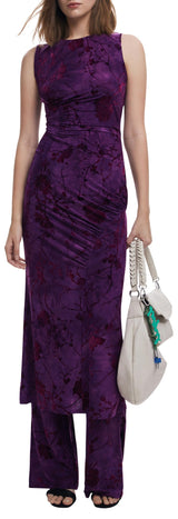 DESIGUAL ABITO LUNGO DONNA VIOLA