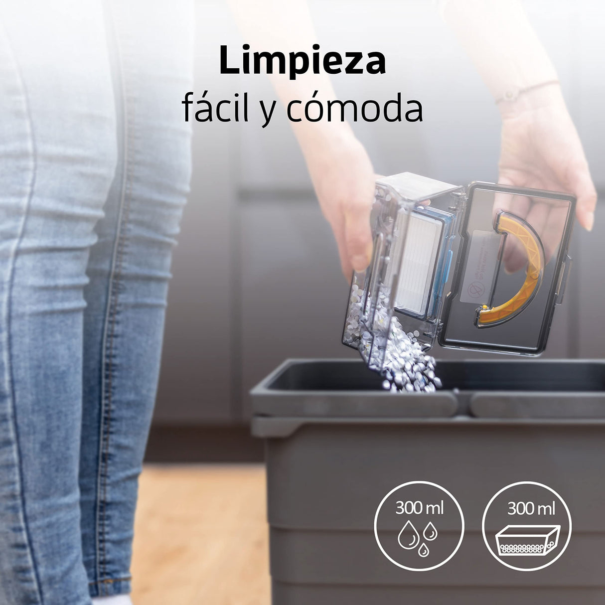 ZACO Robot aspirador y fregasuelos V5sPro con mando a distancia, Aspiradora y fregadora inteligente 2en1 para suelos duros, madera, parquet y alfombras, Aspiradoras para perros y pelos de mascotas