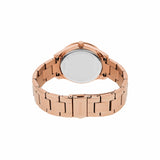 Fossil Stella Reloj para mujer, movimiento cronógrafo con correa de acero o piel, Tono oro rosa, 38MM