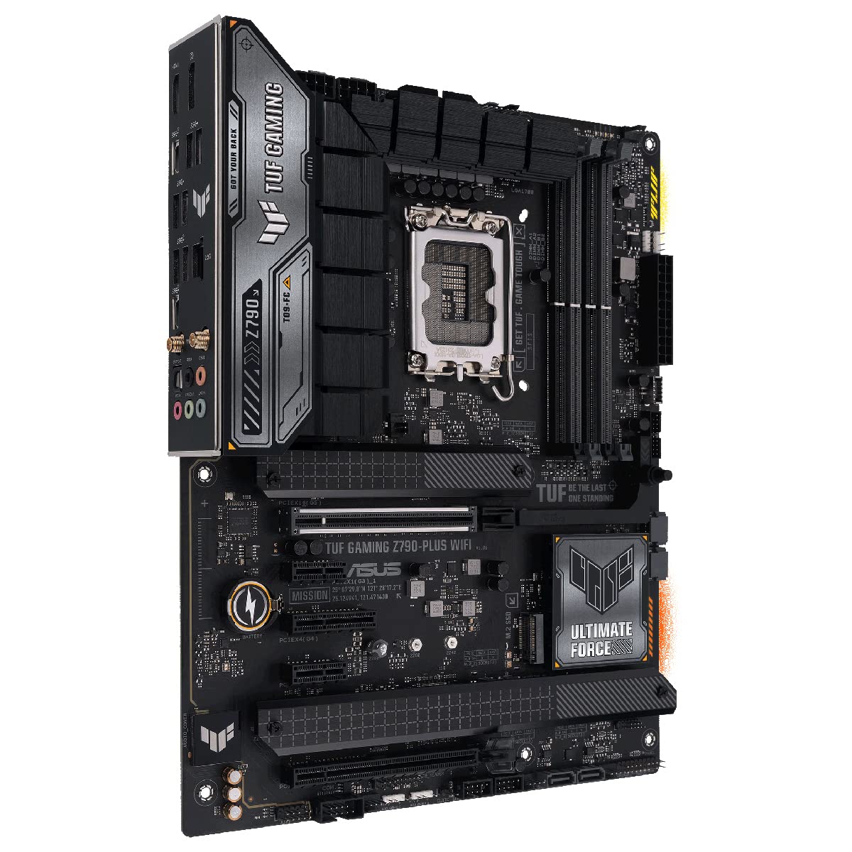 ASUS TUF GAMING Z790-PLUS WIFI 6E - Placa base Intel Z790 LGA 1700 ATX (PCIe 5.0, cuatro M.2, 16+1 DrMOS, DDR5, 2.5Gb Ethernet, USB 3.2 Gen 2x2 Tipo C, Thunderbolt (USB4), Aura Sync, AEMP II)