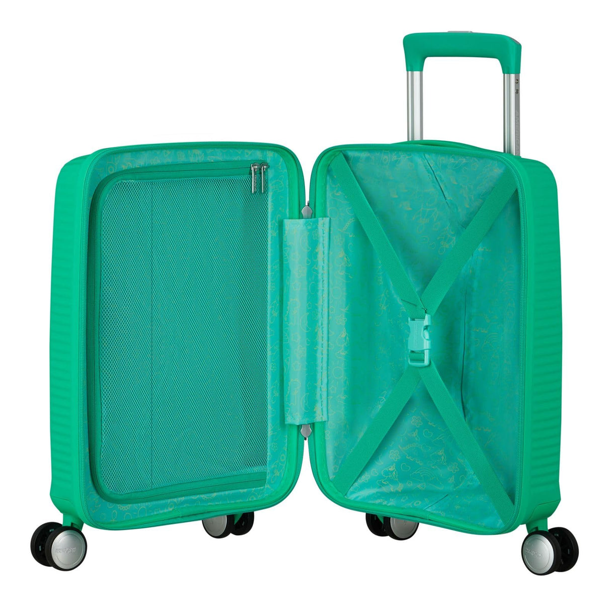 American Tourister Soundbox Mini - Spinner XS, Equipaje Infantil, 47 cm, 22 L, Verde (Bright Green)