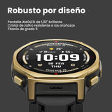 Amazfit T-Rex 3 Pro Reloj Inteligente Outdoor 44mm – Pantalla AMOLED Zafiro, Linterna, Bisel de Titanio, GPS Doble Banda, Mapas Offline, 17 Días Batería, 180+ Modos Deportivos, para Android iPhone
