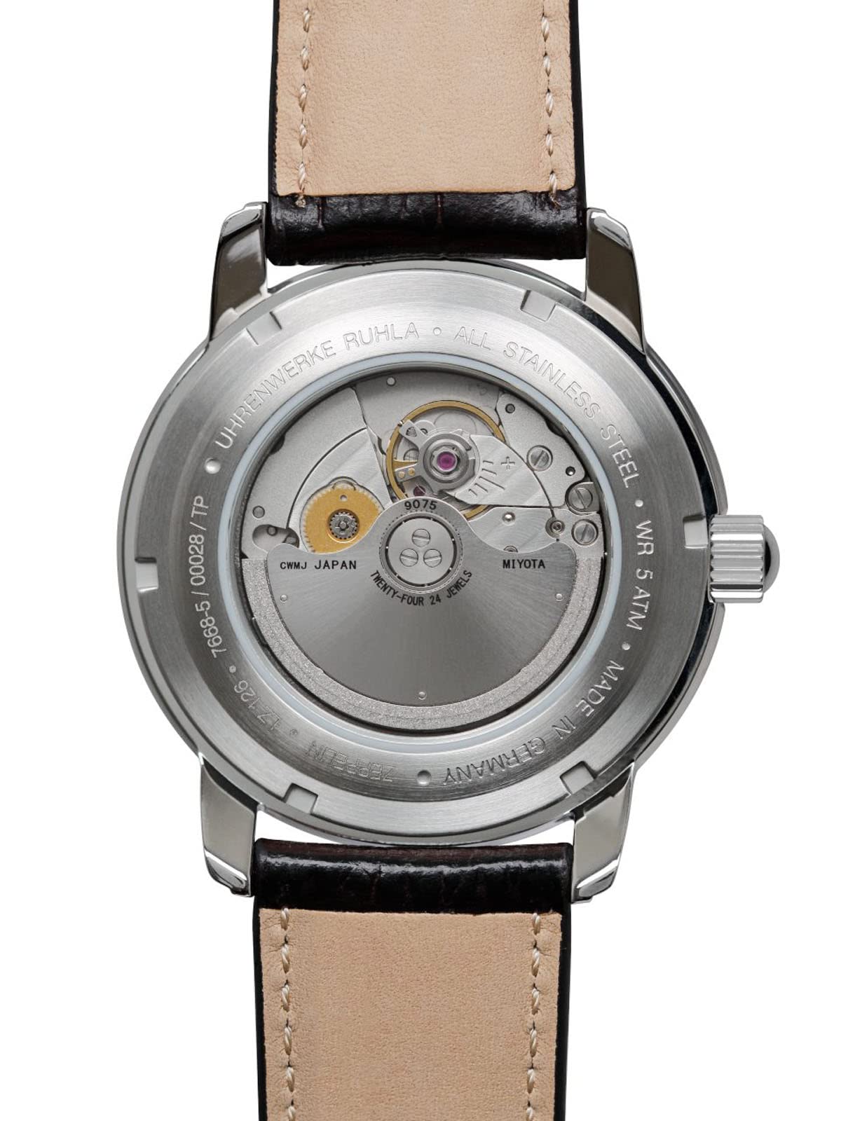 Zeppelin 7668-5 Hombres Automatic Dual Time con Correa de Cuero