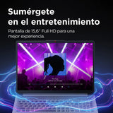 Lenovo IdeaPad Slim 3 Gen 8 – Ordenador Portátil 15.6" FHD (AMD Ryzen 5 7520U, 16 GB RAM, 512 GB SSD, Gráficos AMD Radeon 610M, Wi-Fi 6, Win 11 Home, Office Trial) Teclado QWERTY Español – Gris Ártico