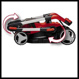 Einhell Cortacésped a batería GE-CM 36/34-1 Li-Solo Power X-Change (36 V, 33,5 cm ancho de corte, hasta 200 m², 30L bolsa recolectora, 25-65 mm altura de corte, sin batería)