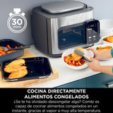 Ninja Combi Olla eléctrica multifunción 12 en 1, Horno, Freidora de aire, comidas familiares en 15 min*, incluye bandeja para hornear, fuente de horno y guía de recetas, gris, SFP700EU
