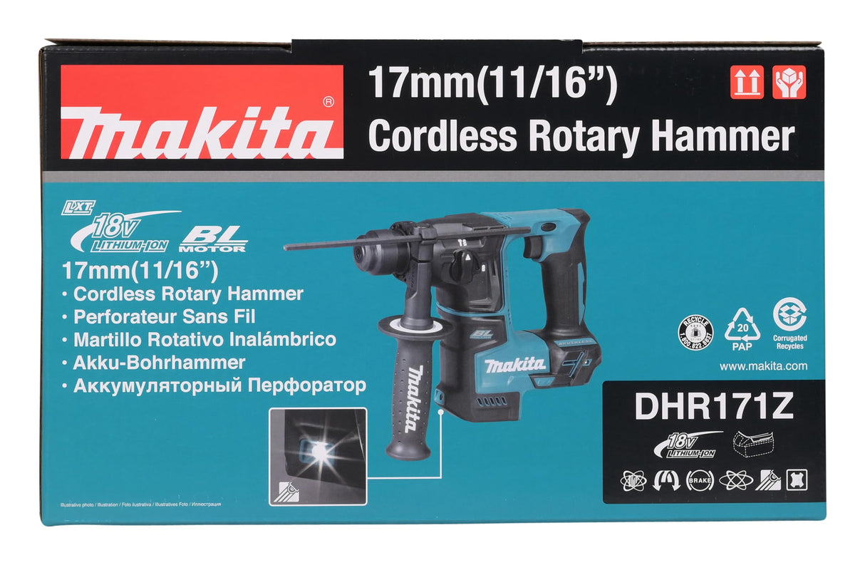MAKITA DHR171Z - Martillo ligero 17mm a bateria 18v