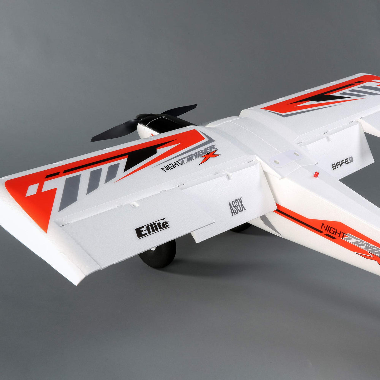 E-Flite Avión RC Noche Madera X 1,2 m BNF Basic (transmisor, batería y Cargador no incluidos) con AS3X y Safe Select, EFL13850