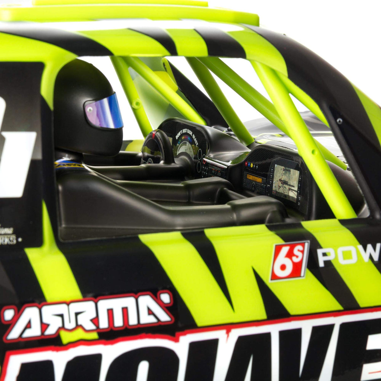 ARRMA Camión teledirigido 1/7 Mojave 6S V2 4WD BLX Desert Truck con compañía de Espectro (Listo para Ejecutar), Color Verde/Negro, ARA7604V2T1