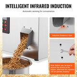 VEVOR Máquina llenadora de polvo, 1-100 g, Máquina llenadora automática inteligente de pesaje de partículas, Llenadora dispensadora para semillas de té, granos, polvo, harina, frijoles, copos