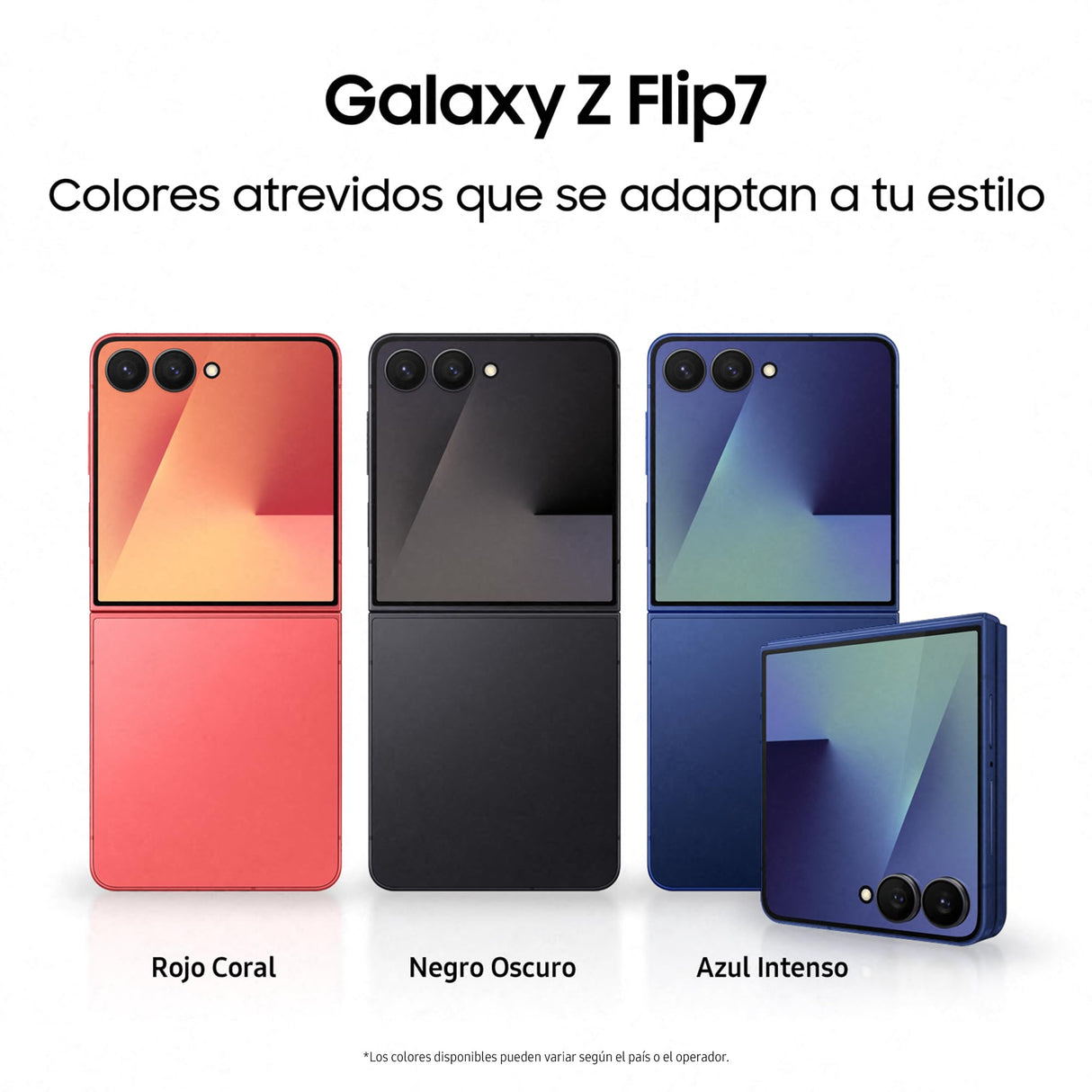Samsung Galaxy Z Flip7 512GB - Móvil con IA, Diseño Plegable, Pantalla Amplia, Cámara Selfie 50MP, Procesador 3nm, Memoria 12GB, Negro Oscuro, Garantía 3 Años + 1 año Extra (Versión Española)