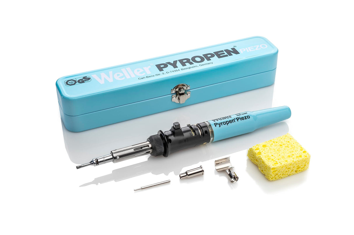 Weller Professional T0051605899 Soldador de Gas Piezoeléctrico Pyropen Temperatura, 0-650 °C