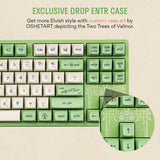 Drop + Teclado mecánico Elvish TKL de The Lord of The Rings™, Teclas de Perfil MT3 con Teclas Accent, interruptores táctiles Holy Panda X, Teclas PBT Dye-Sub, retroiluminación LED, Verde