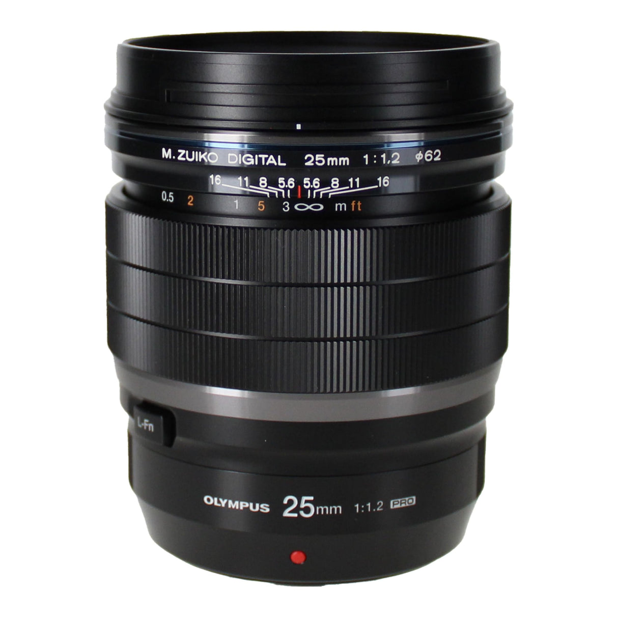 Olympus M.Zuiko Digital ED 25 mm 1:1.2 Pro Objetivo, Adecuado para Todas Las cámaras MFT (Modelos Olympus OM-D & Pen, Serie G de Panasonic), Negro