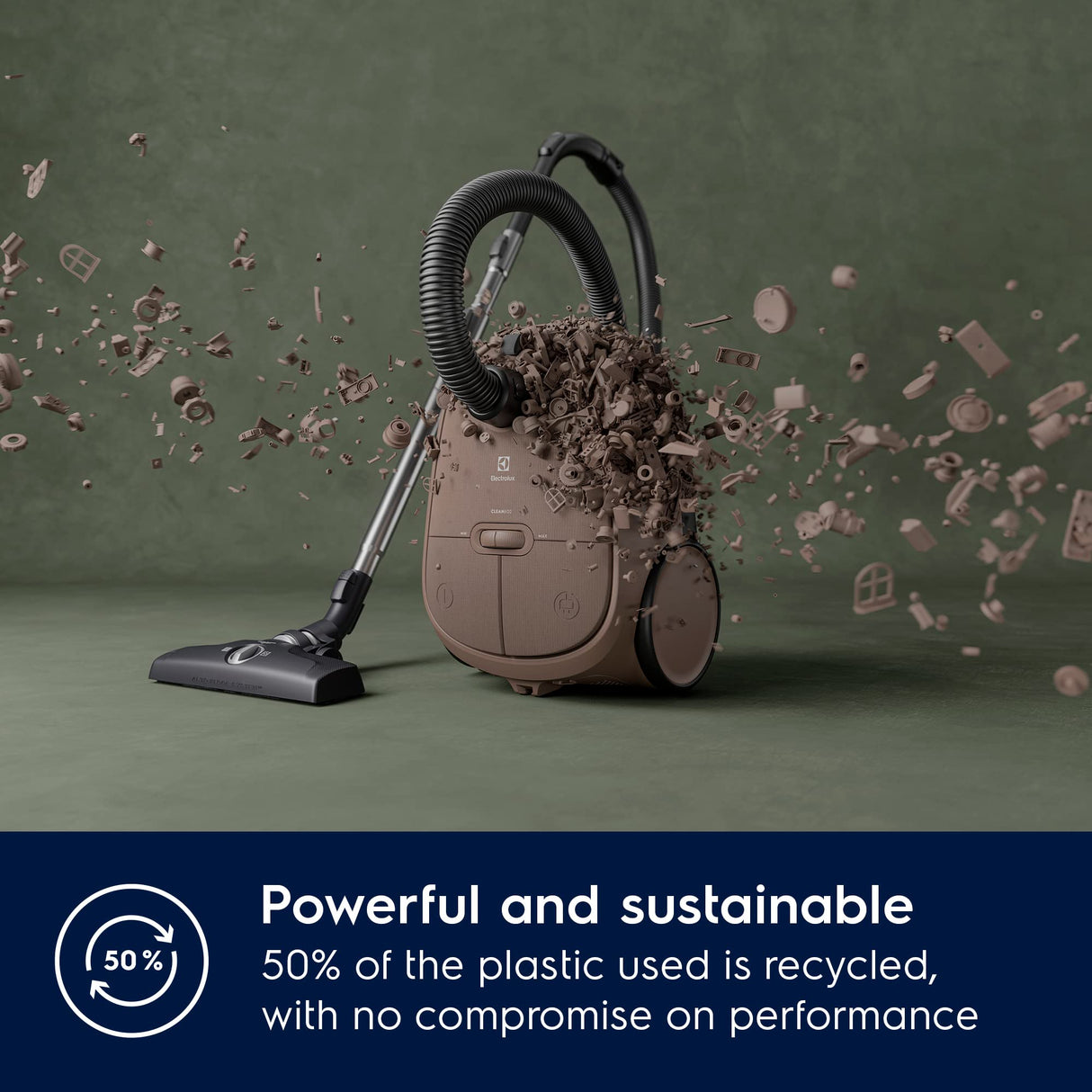 Electrolux EB61 C3 WBL Aspirador Trineo con Bolsa, Marrón Avellana