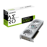 Gigabyte GeForce RTX 5060 Ti Aero OC 16G Tarjeta Gráfica – 16 GB GDDR7, 128 bits, PCI-E 5.0, 2647MHz Frecuencia del núcleo, 3 x DisplayPort, 1 x HDMI, GV-N506TAERO OC-16GD