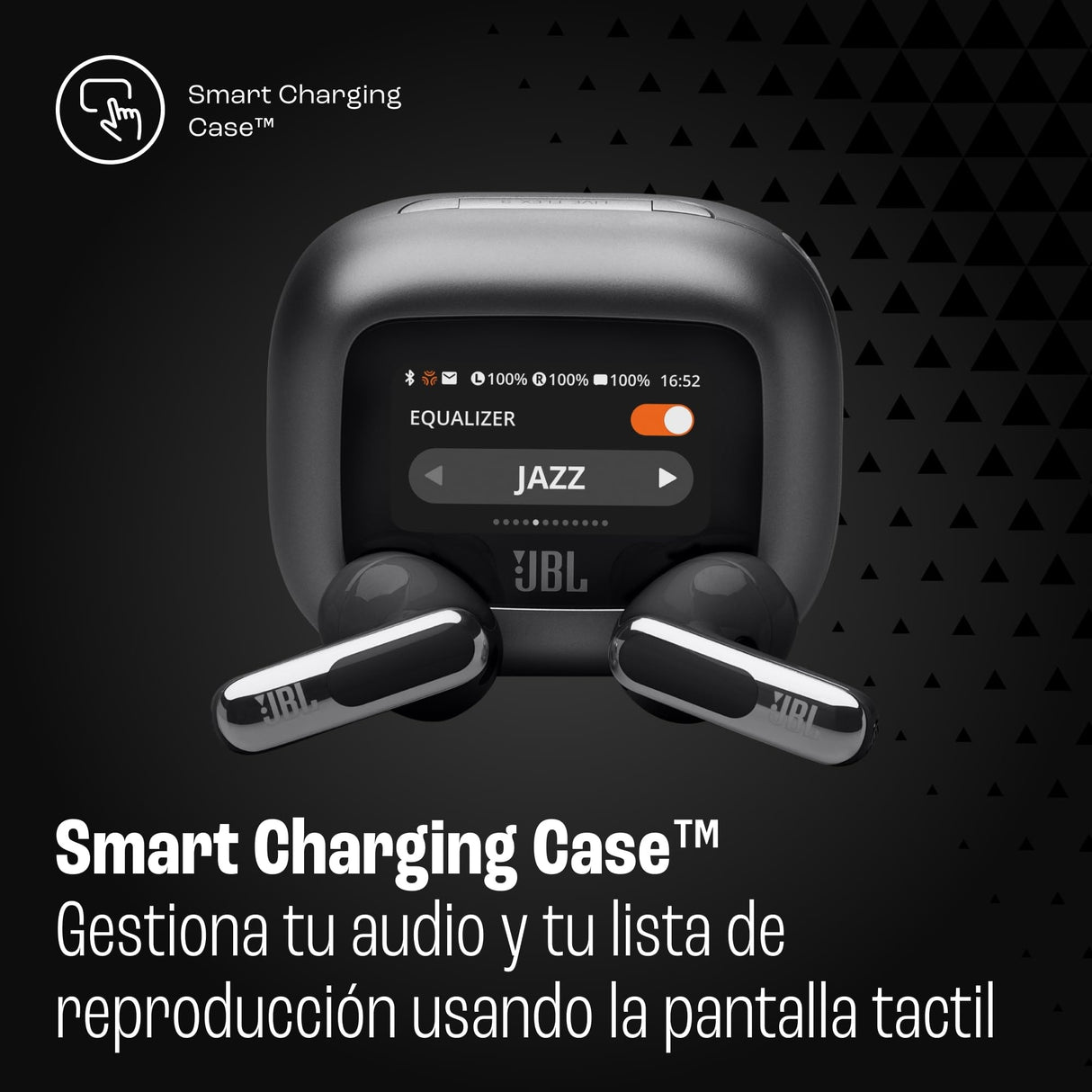 JBL Live Flex 3 Auriculares inalambricos de botón True Wireless con cancelación de ruido adaptable, hasta 50 horas de reproducción, Bluetooth, audio de alta resolución, negro