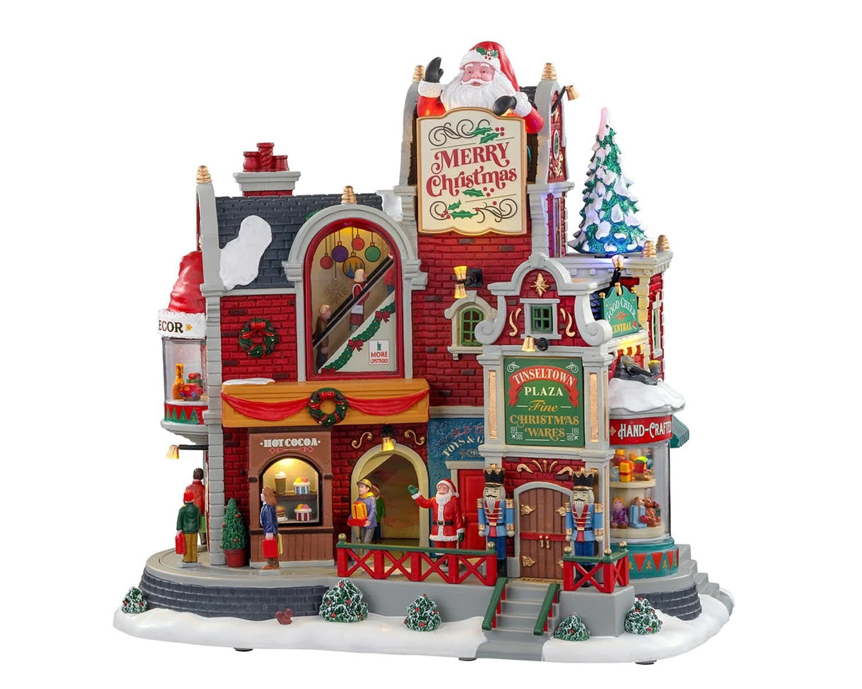Lemax- Christmas Village Sights & Sounds: Tinseltown Plaza, Multicolor (05700-UK)